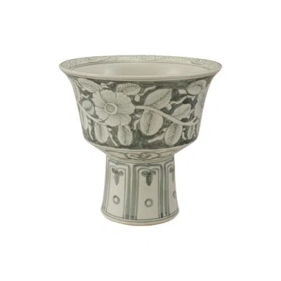 Storied Home Footed Planter In Gray