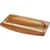 Storied Home Footed Wood Serving Tray With Raised Edge In Brown