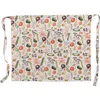 Storied Home Garden Cotton And Linen Apron With Pocket In Multi