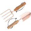 Storied Home Garden Tools With Wood Handles In Brown