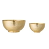 Storied Home Gold Hammered Metal Bowls In Gold