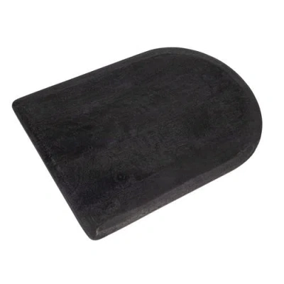 Storied Home Gourmet Noir Mango Wood Cheese And Cutting Board In Black