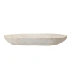 Storied Home Hand-carved Paulownia Wood Bowl With Whitewashed Finish In White