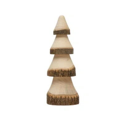 Storied Home Hand-carved Wood Tree, Natural In Brown