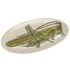 Storied Home Hand-painted Stoneware Grasshopper Plate In White