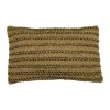 Storied Home Hand-woven Jute And Cotton Macramé Lumbar Pillow In Brown