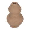Storied Home Handmade Paper Mâché Vase With Dusty Color And Smooth Design, Pink In Brown