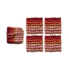 Storied Home Handmade Wool Felt Ball Coasters, Set Of 4 In Multi