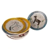 Storied Home Hand-painted Plates In Multi