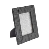 Storied Home Handwoven Rattan Photo Frame In Black