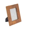 Storied Home Handwoven Rattan Photo Frame In Brown