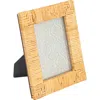 Storied Home Handwoven Rattan Photo Frame In Brown