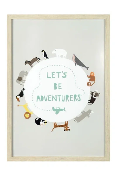 Storied Home "let's Be Adventurers" Animal Globe Wall Art In Multi