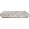 Storied Home Long Marble Cutting Board, Buff In White