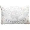 Storied Home Lumbar Multi Color "explore Have Adventures" Cotton Pillow In Multi