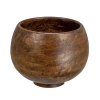 Storied Home Mango Wood Bowl, Walnut Finish In Brown
