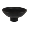 Storied Home Mango Wood Footed Bowl, Black Finish In Black