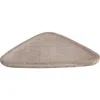 Storied Home Mango Wood Tray, Triangular Shaped In Brown