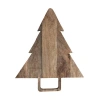 Storied Home Mango Wood Tree-shaped Cheese/cutting Board With Handle, Natural In Brown