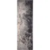 Storied Home Marbled Blue & Gray Cotton Runner In Blue