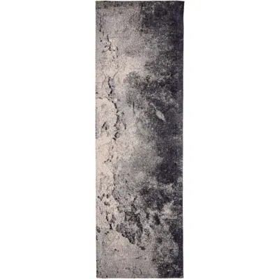 Storied Home Marbled Blue & Gray Cotton Runner