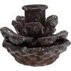 Storied Home Metal Pinecone Taper Holder In Brown