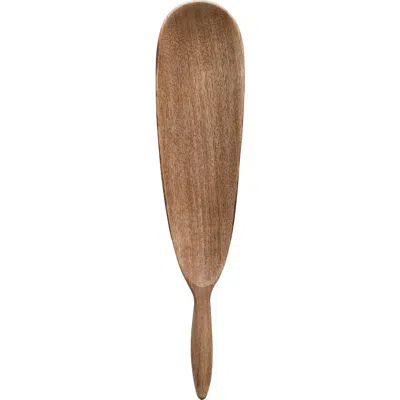 Storied Home Modern Wood Serving Tray With Handle In Brown