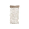 Storied Home Natural Weave Banana Leaf Table Runner In White