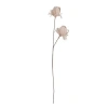 Storied Home Organic Feather Flower Stem Decor, Pink In Pink