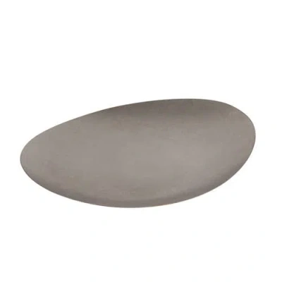 Storied Home Oval Platter In Gray