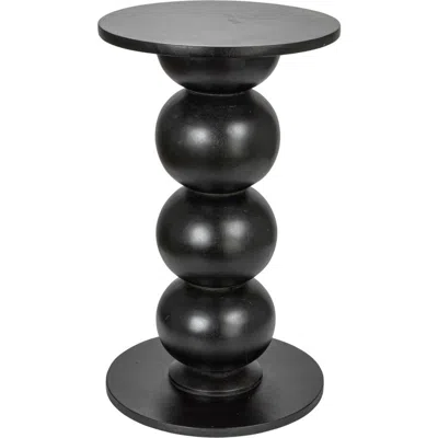 Storied Home Over-sized Bubble End Table In Black