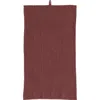 Storied Home Oversized Woven Linen And Cotton Waffle Decorative Tea Towel With Loop For Dining And K In Brown