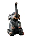 Storied Home Pewter Elephant Ring Holder In Bronze