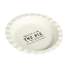 Storied Home Pie Dish In White