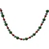 Storied Home Plastic Ball Garland, Multicolor In Green