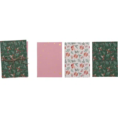 Storied Home Recycled Paper Soft Cover Notebooks With Patterns, Set Of 3 Styles In Multi