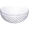 Storied Home Round Glass Hobnail Serving Bowl In Transparent