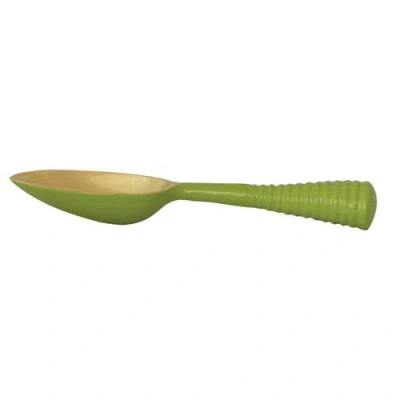 Storied Home Scoop With Ribbed Handle In Green