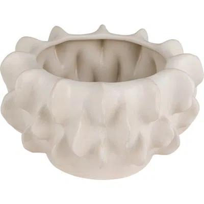 Storied Home Sculptural Planter In White