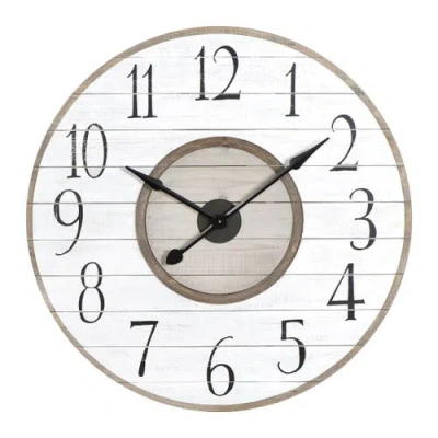 Storied Home Slat Wall Clock In Multi
