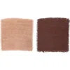 Storied Home Square Linen Napkins With Fringe, Set Of 4 In Multi