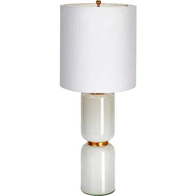 Storied Home Stacked Base Table Lamp In Multi