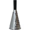 Storied Home Stainless Steel Cone Shaped Grater With Mango Wood Handle In Black