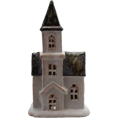 Storied Home Stoneware House In Gray