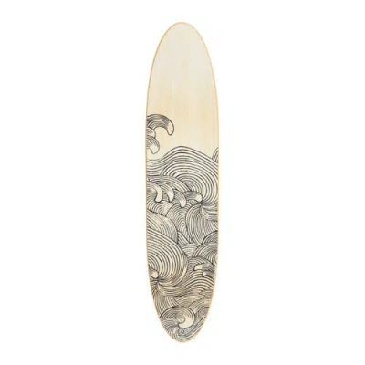 Storied Home Surfboard Wall Décor In Neutral