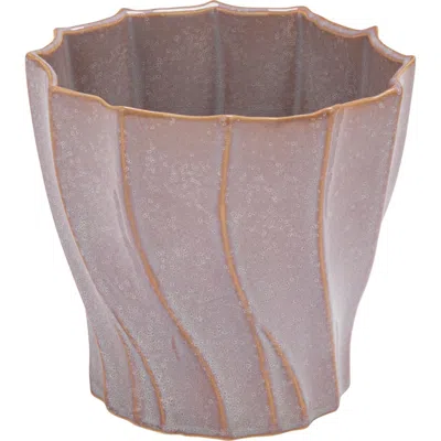 Storied Home Swirled Planter In Purple