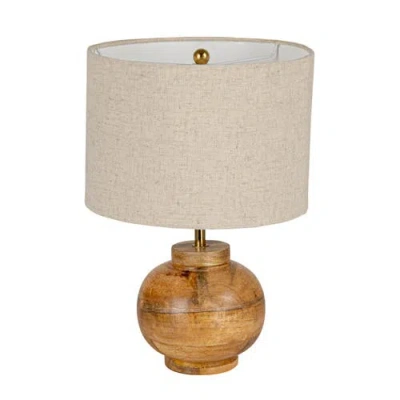 Storied Home Table Lamp Set In Brown