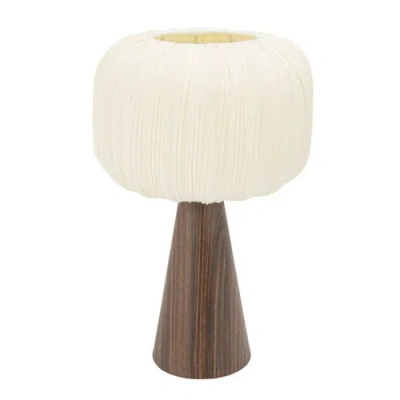 Storied Home Table Lamp With Pleated Shade In Multi