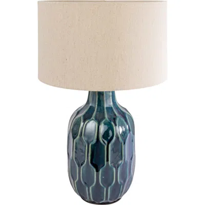 Storied Home Table Lamp With Shade In Blue