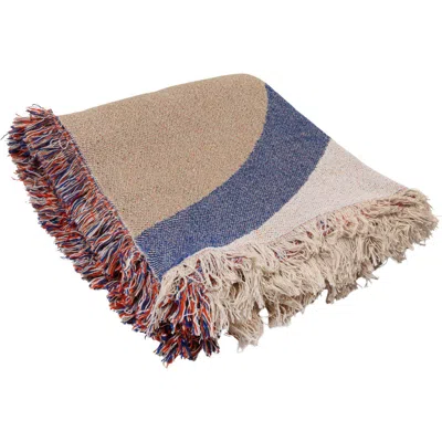 Storied Home Throw Blanket With Abstract Design In Multi